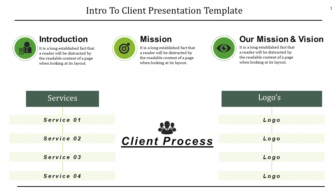 client presentation template-Intro To Client Presentation Template